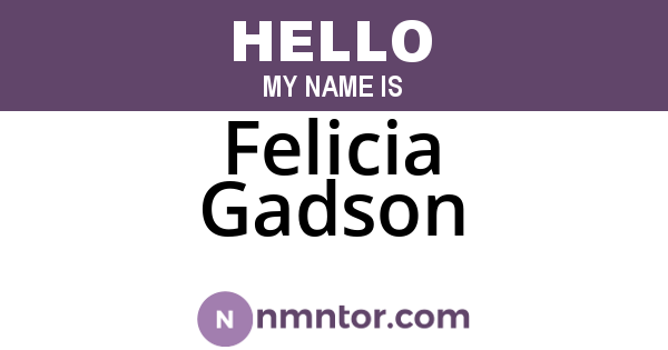 Felicia Gadson