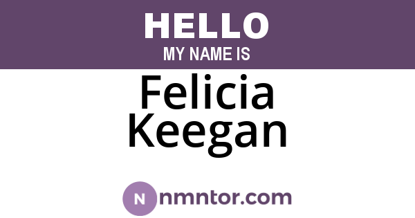 Felicia Keegan