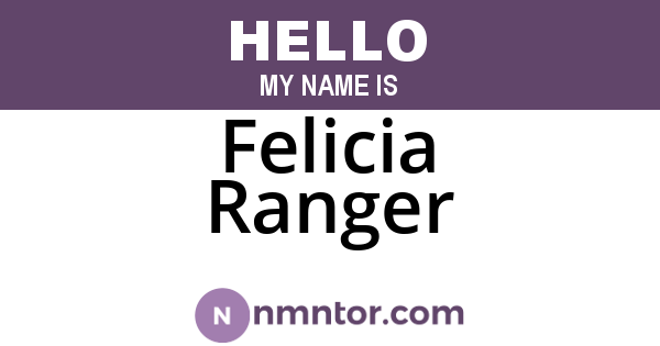Felicia Ranger