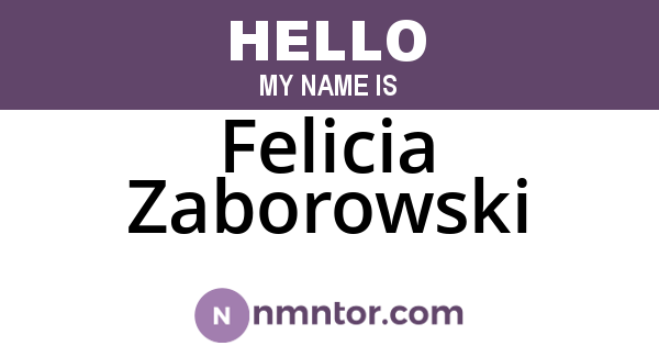 Felicia Zaborowski