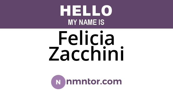 Felicia Zacchini