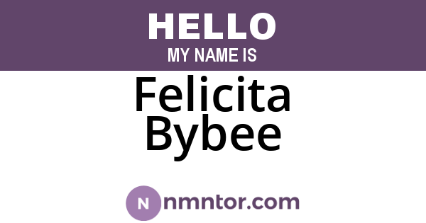 Felicita Bybee