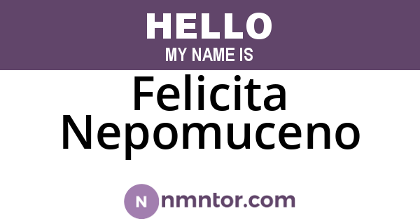 Felicita Nepomuceno