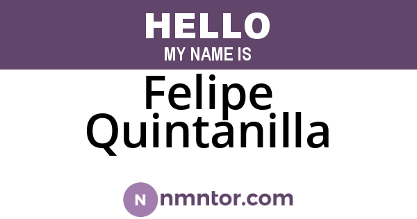 Felipe Quintanilla