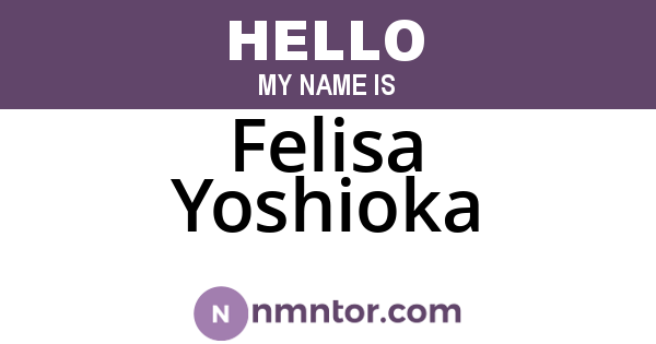 Felisa Yoshioka