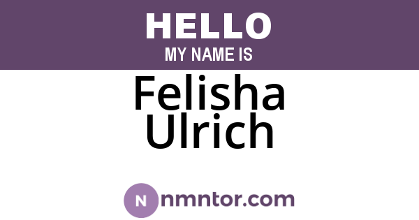 Felisha Ulrich