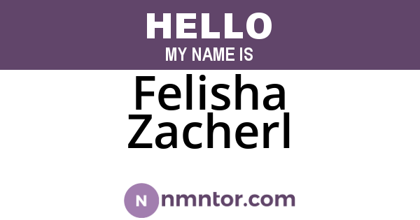 Felisha Zacherl
