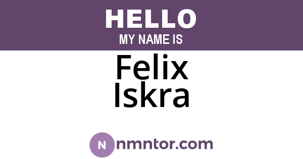 Felix Iskra