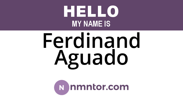 Ferdinand Aguado
