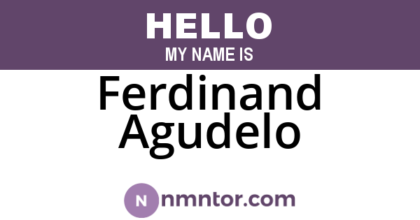 Ferdinand Agudelo
