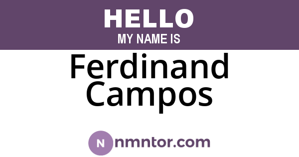 Ferdinand Campos