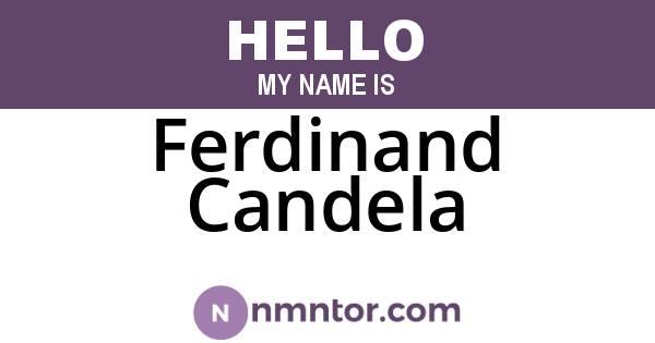 Ferdinand Candela
