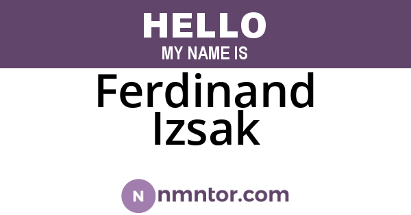 Ferdinand Izsak