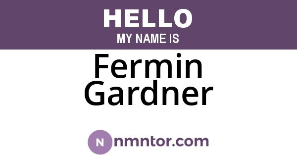 Fermin Gardner