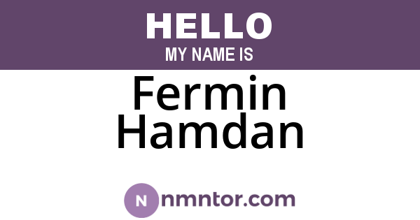 Fermin Hamdan