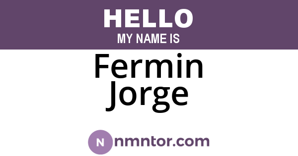 Fermin Jorge
