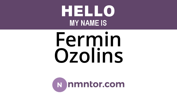 Fermin Ozolins
