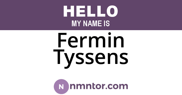 Fermin Tyssens