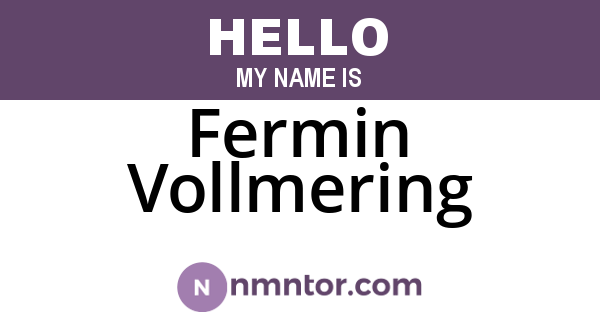 Fermin Vollmering