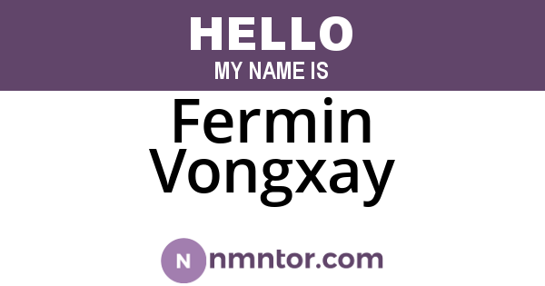 Fermin Vongxay