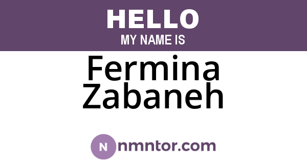 Fermina Zabaneh