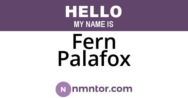 Fern Palafox