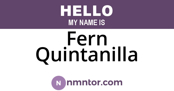Fern Quintanilla