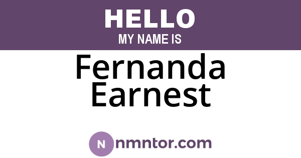 Fernanda Earnest