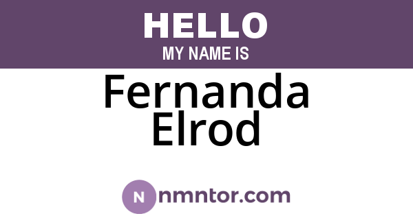 Fernanda Elrod