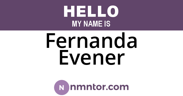 Fernanda Evener