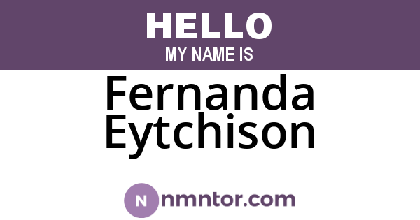 Fernanda Eytchison