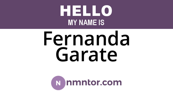 Fernanda Garate