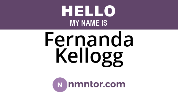 Fernanda Kellogg