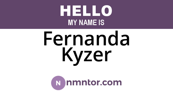 Fernanda Kyzer