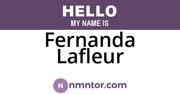 Fernanda Lafleur
