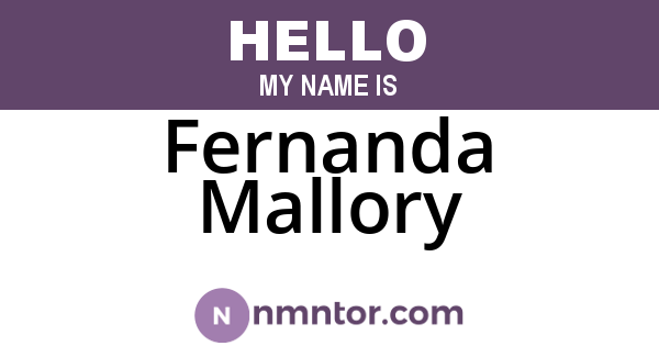 Fernanda Mallory