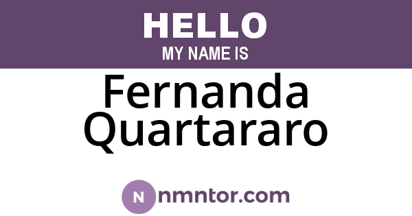 Fernanda Quartararo