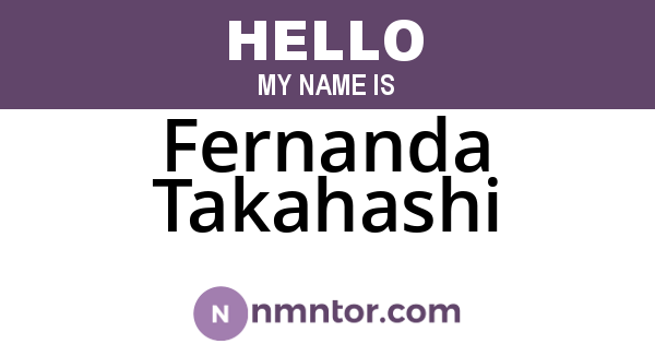 Fernanda Takahashi