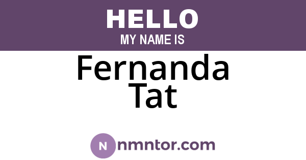 Fernanda Tat
