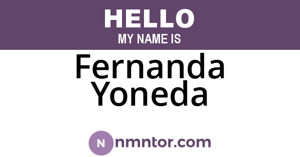 Fernanda Yoneda
