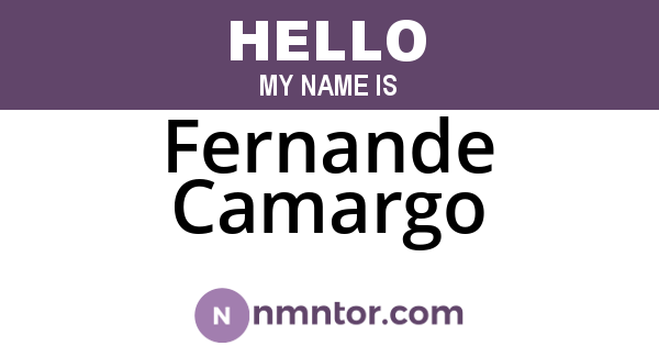 Fernande Camargo