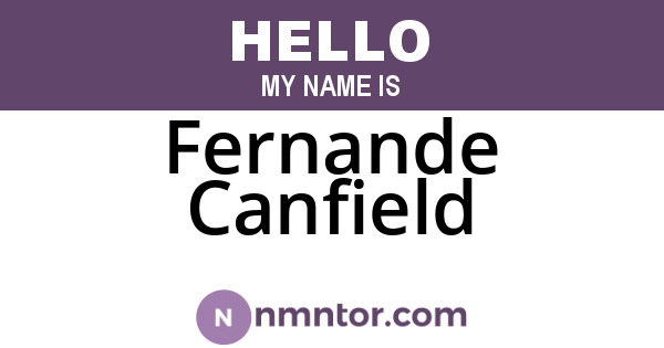 Fernande Canfield