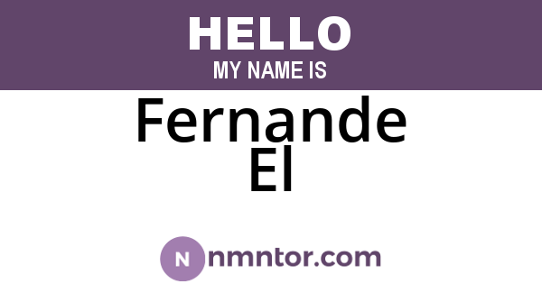 Fernande El