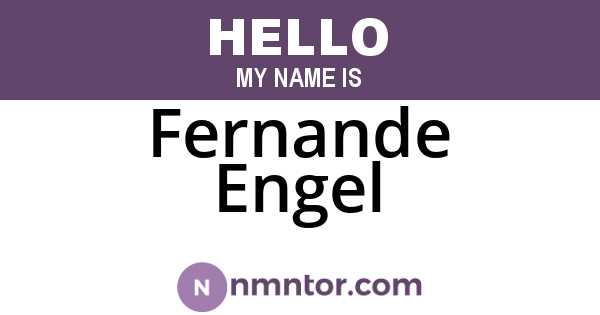 Fernande Engel
