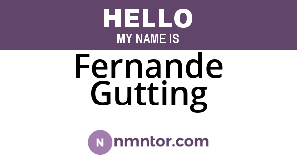 Fernande Gutting