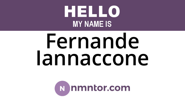 Fernande Iannaccone