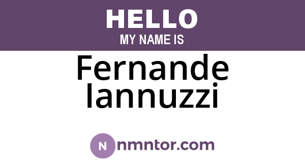 Fernande Iannuzzi