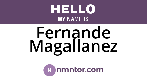 Fernande Magallanez