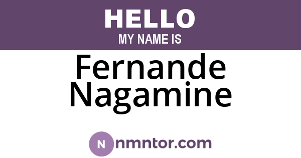 Fernande Nagamine