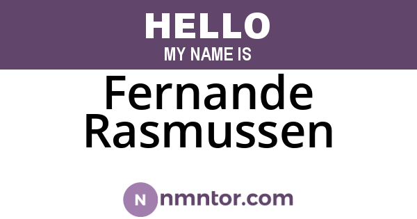 Fernande Rasmussen